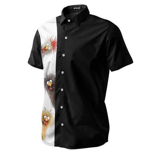 Crazy Chicken Hawaiian shirt view 2