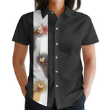 Crazy Chicken Hawaiian shirt view 3