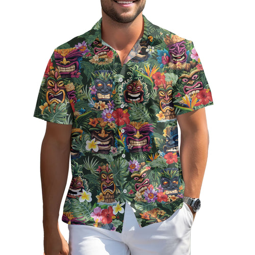 Tiki Mask Aloha Hawaiian shirt