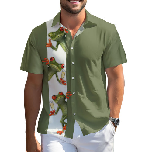 Funny Frog Hawaiian shirt