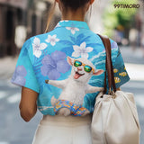 Surfing Goat Hawaiian shirt view 5