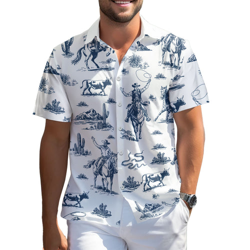 Western Cowboy Hawaiian shirt