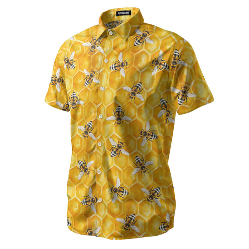 Funny Honey Bee Hawaiian shirt view 2