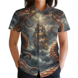 Funny Octopus Hawaiian shirt view 3