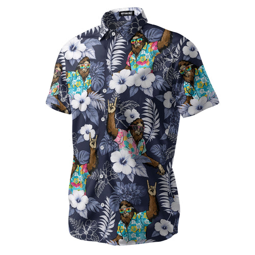Funny Bigfoot Hawaiian shirt view 2