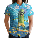 Funny Pickle Hawaiian shirt view 3