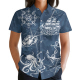 Ocean Octopus Hawaiian shirt view 3