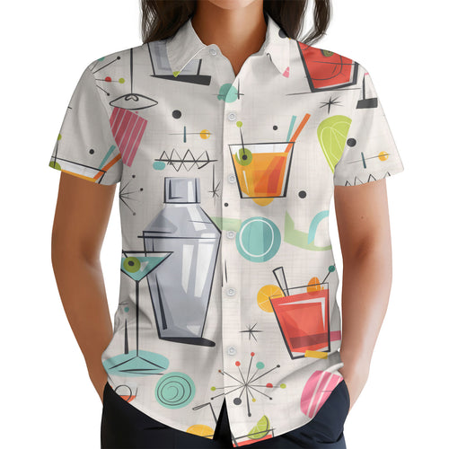 Cocktail Bartender Hawaiian shirt view 2