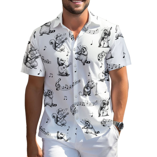 Funny Raccoon Squirrel Hawaiian shirt