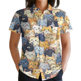 Cute Cat Hawaiian shirt view 3