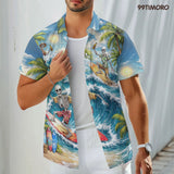 Skeleton Skull Hawaiian shirt view 4