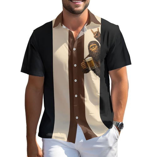 Funny Bigfoot Hawaiian shirt