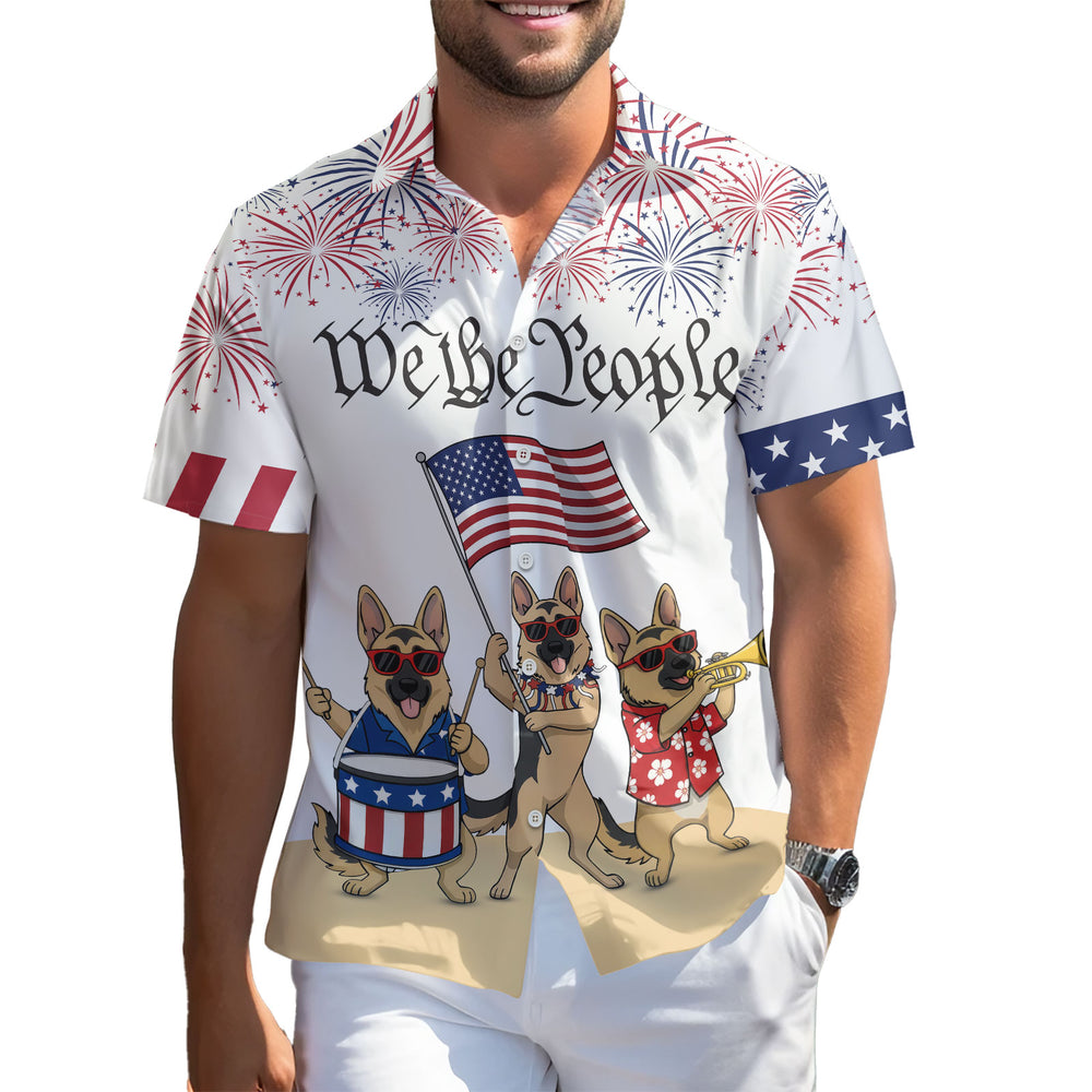 Funny 4th Of July Hawaiian Shirt – Short Sleeve Button-Down