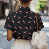 Funny Shark Hawaiian shirt view 5