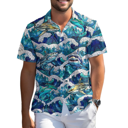 Funny Shark Hawaiian shirt