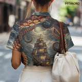 Funny Octopus Hawaiian shirt view 5
