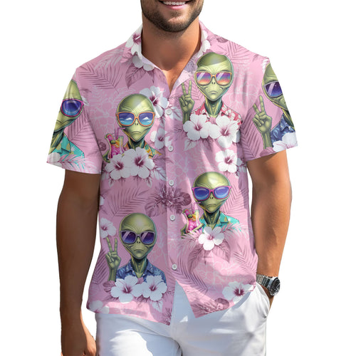 Alien UFO Hawaiian shirt