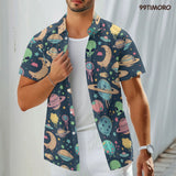 Alien UFO Hawaiian shirt view 4