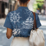 Ocean Octopus Hawaiian shirt view 5