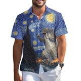 Monster Cat Hawaiian shirt