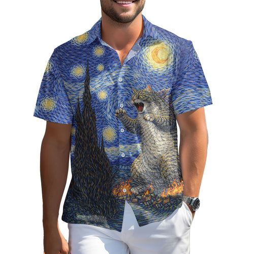 Monster Cat Hawaiian shirt