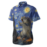 Monster Cat Hawaiian shirt view 3