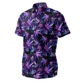 Weed Leaf Print Hawaiian shirt view 2