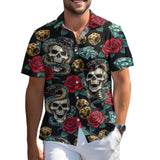 Skeleton Skull Hawaiian shirt