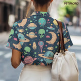 Alien UFO Hawaiian shirt view 5
