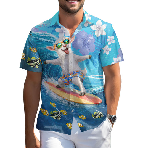 Surfing Goat Hawaiian shirt