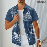 Ocean Octopus Hawaiian shirt view 4