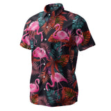 Funny Flamingo Hawaiian shirt view 3