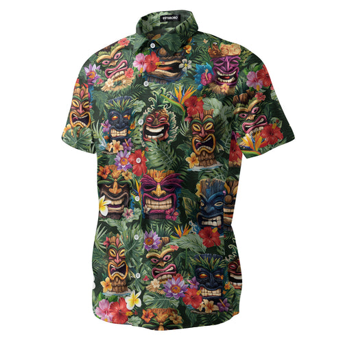 Tiki Mask Aloha Hawaiian shirt view 2