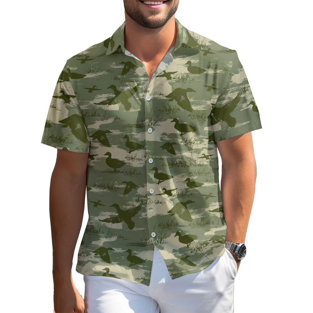 Duck Hunting Hawaiian Shirt – Short Sleeve Button-Down