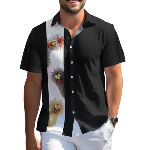 Crazy Chicken Hawaiian shirt
