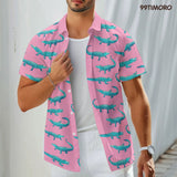 Funny Crocodile Hawaiian shirt view 4