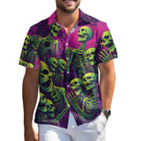 Skeleton Skull Hawaiian shirt