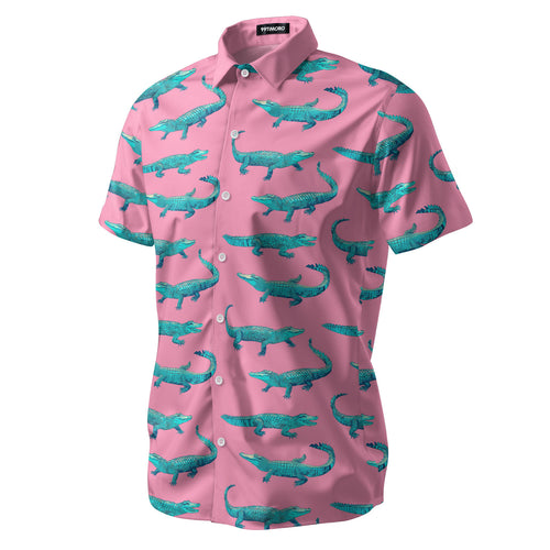 Funny Crocodile Hawaiian shirt view 2