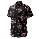 Skeleton Skull Hawaiian shirt view 2