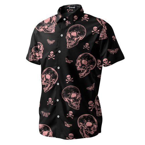 Skeleton Skull Hawaiian shirt view 2