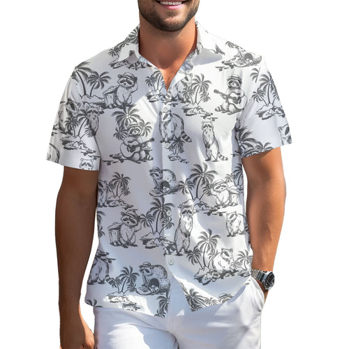 Funny Raccoon Hawaiian shirt