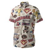 Baseball Hawaiian shirt view 3