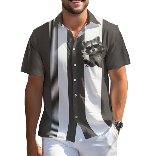 Drinking Raccoon Hawaiian shirt