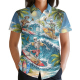 Skeleton Skull Hawaiian shirt view 3