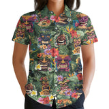 Tiki Mask Aloha Hawaiian shirt view 3